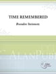 Time Remembered Marimba Solo Unaccompanied - 5 octave cover